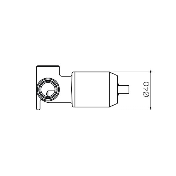 Technical Drawing: Clark Round In Wall Body