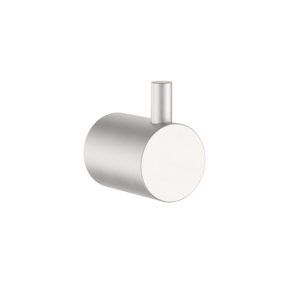 Clark Round Robe Hook - Brushed Nickel | The Blue Space