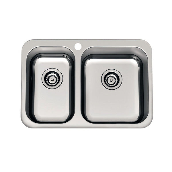 Clark Polar 1.5 Right Hand Bowl Overmount 1TH Kitchen Sink - The Blue Space