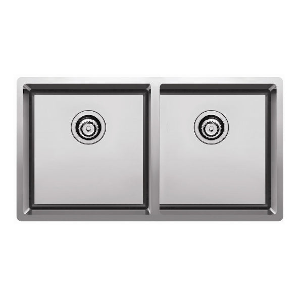 Clark Prism Double Bowl Undermount/Overmount Kitchen Sink - The Blue Space