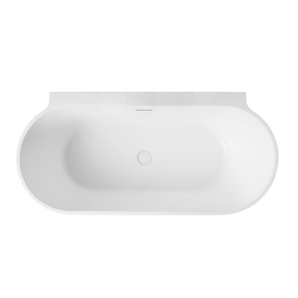 Decina Aurora Back to Wall Freestanding Bath - The Blue Space