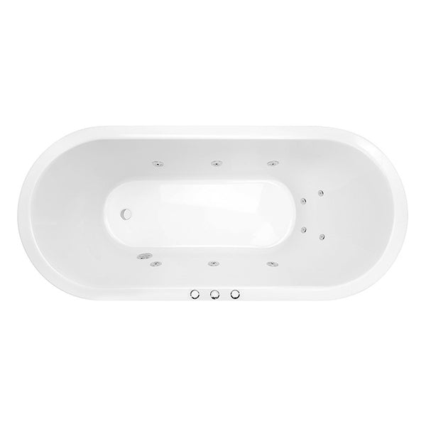 Decina Uno Santai Oval Spa Bath White - The Blue Space
