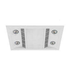 Eglo Inferno 4 Bathroom Heater 3 in 1 Exhaust Fan Light in White - The Blue Space