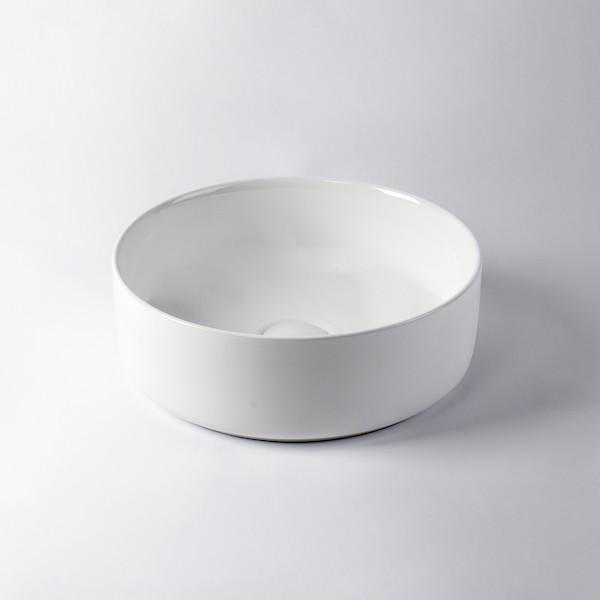 Eight Quarters Amaroo Circle Gloss White Basin - The Blue Space