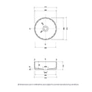 Eight Quarters Amaroo Circle Mini Basin Technical Drawing - Online at The Blue Space