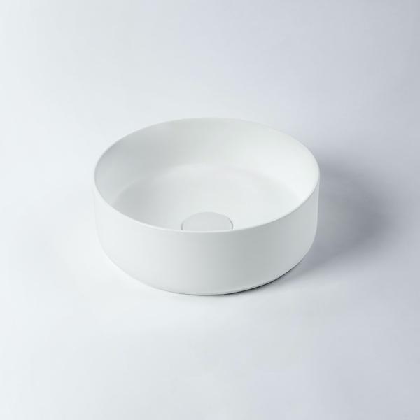 Eight Quarters Amaroo Circle Mini Matte White Basin - The Blue Space