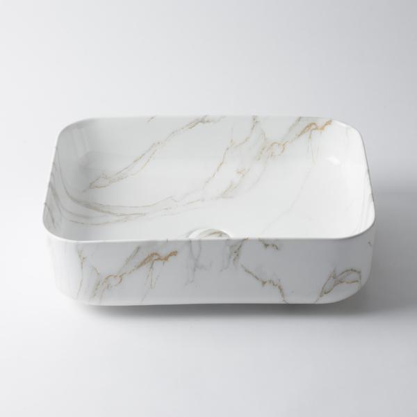 Eight Quarters Regency Small Rectangle Classic Gloss White Basin - The Blue Space