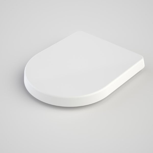 Caroma Family D Shape Toilet Seat with GermGard® in close lid - The Blue Space