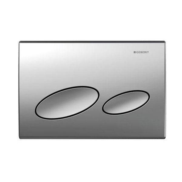 Geberit Kappa 20 Dual Flush Plate Satin Chrome- The Blue Space