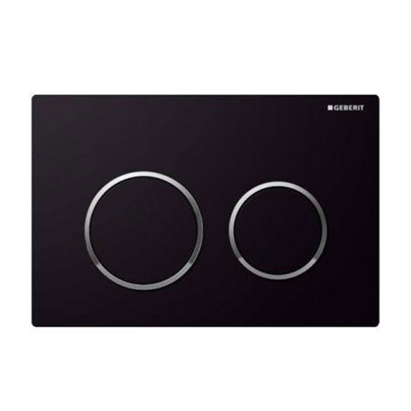 Geberit Kappa 21 Dual Flush Plate Black/Bright Chrome/Black- The Blue Space