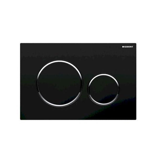 Geberit Sigma 20 Dual Flush Plate Black/Chrome - The Blue Space