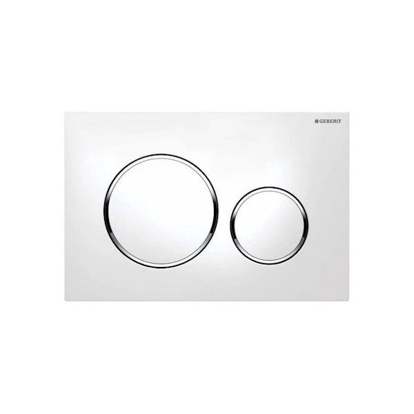 Geberit Sigma 20 Flush Plate White/Chrome - The Blue Space