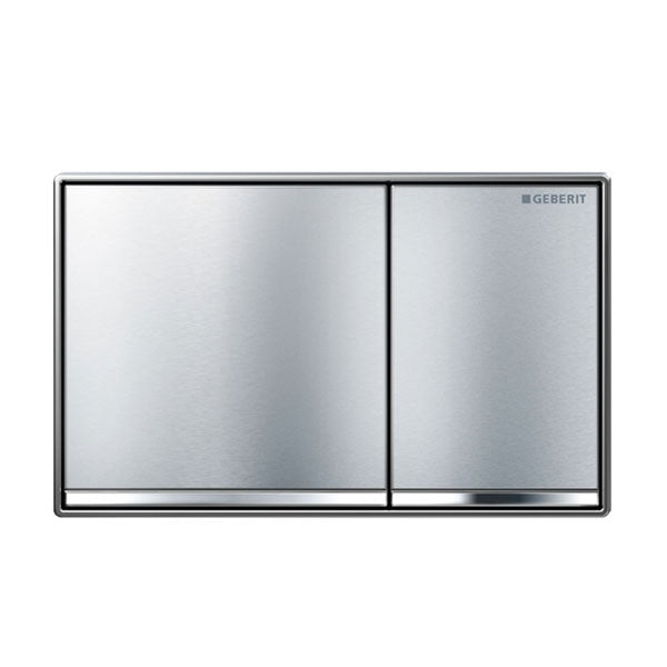 Geberit Sigma 60 Dual Flush Plate Brushed Chrome - The Blue Space