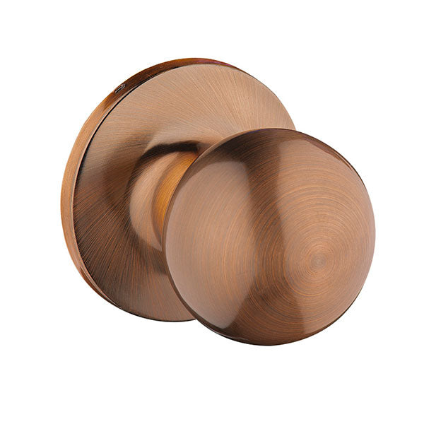 Lane Bala Dummy Knob Set On Round Rosette Antique Bronze - The Blue Space