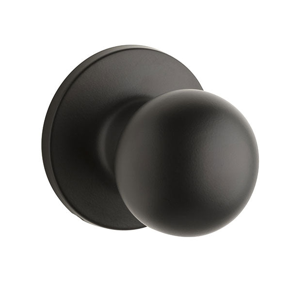 Lane Bala Dummy Knob Set On Round Rosette Matte Black - The Blue Space
