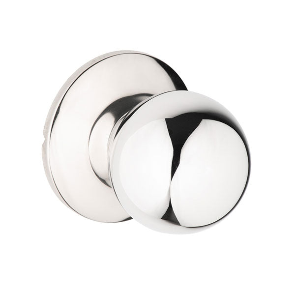 Lane Bala Dummy Knob Set On Round Rosette Polished Stainless Steel - The Blue Space