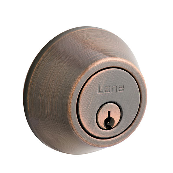 Lane Double Cylinder Deadbolt Antique Bronze - The Blue Space