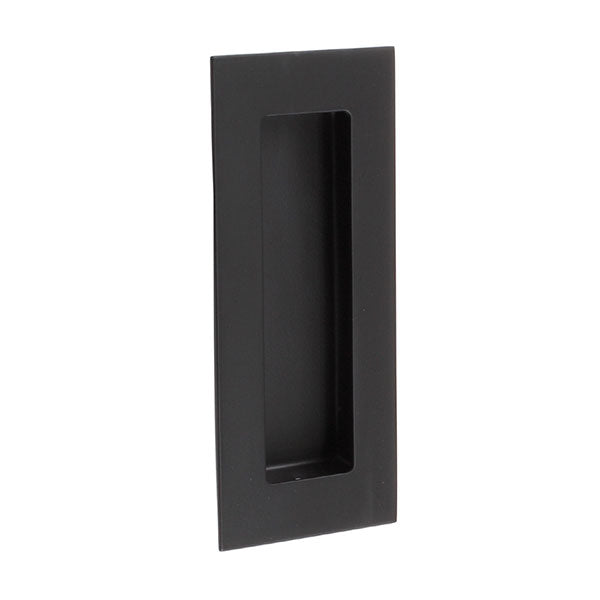 Lane Flush Pull Rectangle 120mm BG1 Matte Black - The Blue Space
