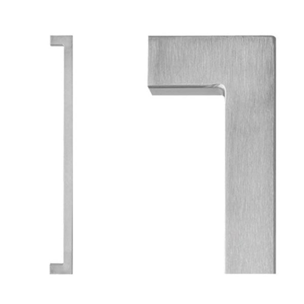 Lockwood Entrance Pull Handle 143 Satin Stainless Steel - The Blue Space