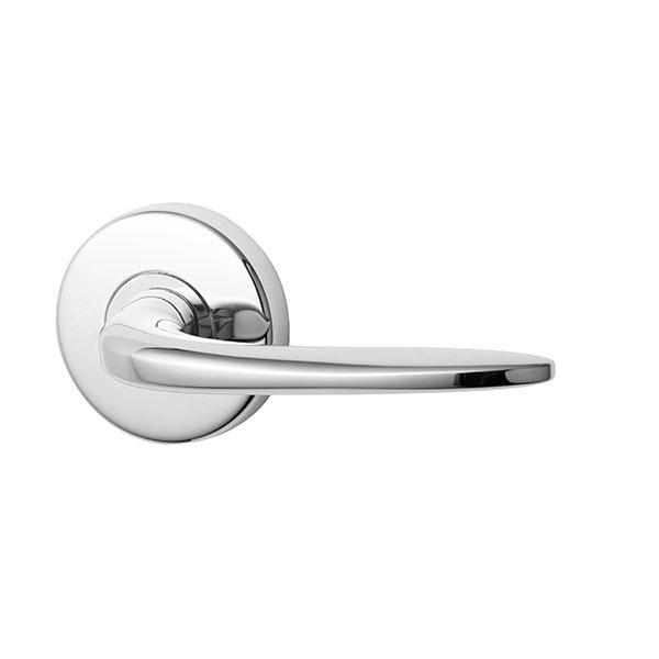 Lockwood Summit L1 Velocity Dummy Lever Set Large Round Rose Satin Chrome Pearl - The Blue Space