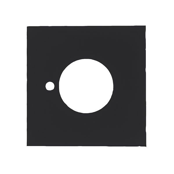 Lockwood Velocity Series Square Trim Large Rose Privacy Set Matte Black - The Blue Space