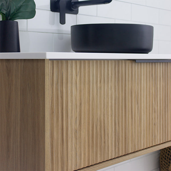 Marquis Cove Wall Hung Vanity Close Up - The Blue Space