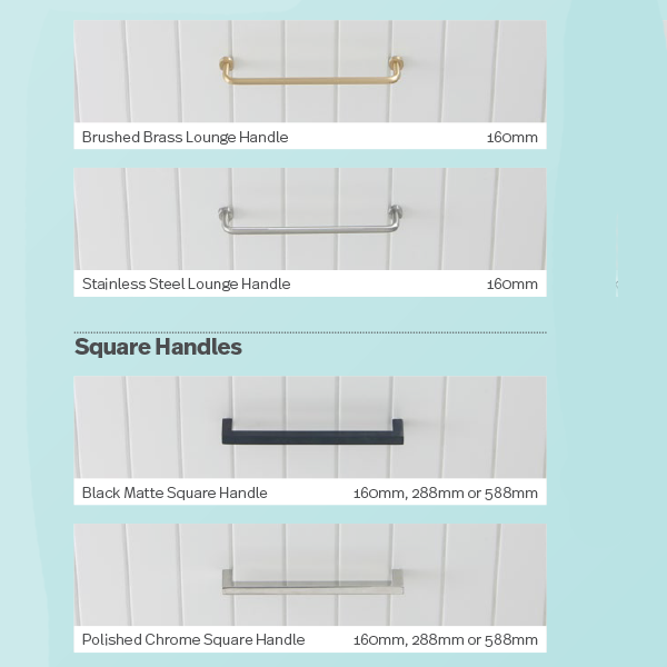 Marquis Handle Options - The Blue Space