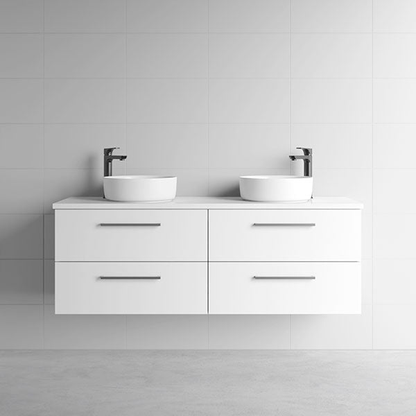 Marquis Marq Wall Hung All-Drawer Vanity 1500mm Double Bowl - The Blue Space