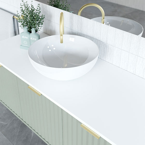 Marquis Wall Hung Vanity in Topiary - Online at The Blue Space