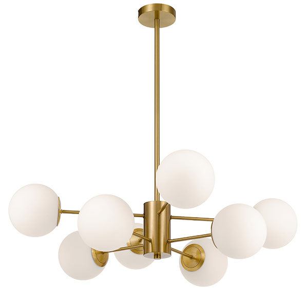 Telbix Marsten ES 8 Light Pendant in Antique Gold | The Blue Space