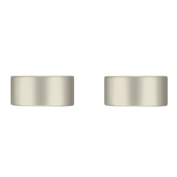 Meir Circular Wall Taps Brushed Nickel - The Blue Space