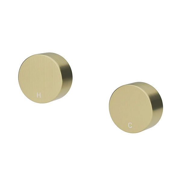 Meir Circular Wall Taps Tiger Bronze - The Blue Space