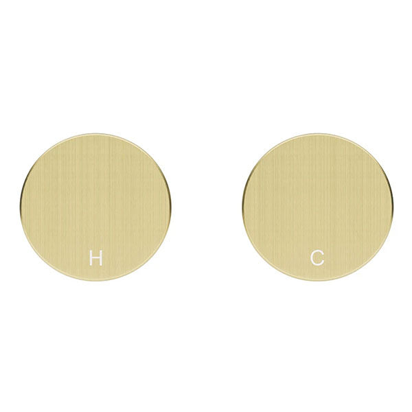 Meir Circular Wall Taps Tiger Bronze