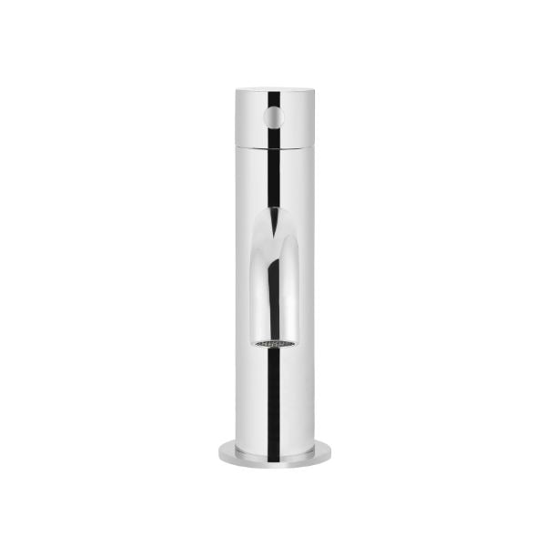 Meir Piccola Basin Mixer - Chrome in front view - The Blue Space
