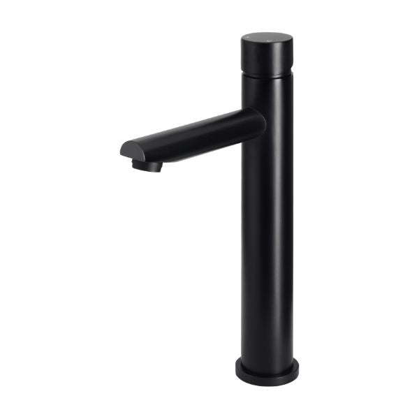 Meir Pinless Round Tall Basin Mixer - Matte Black - The Blue Space