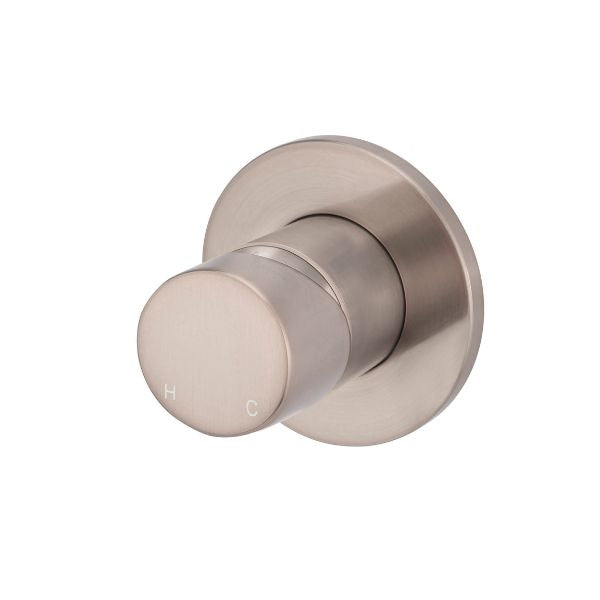 Meir Pinless Round Wall Mixer Champagne - The Blue Space