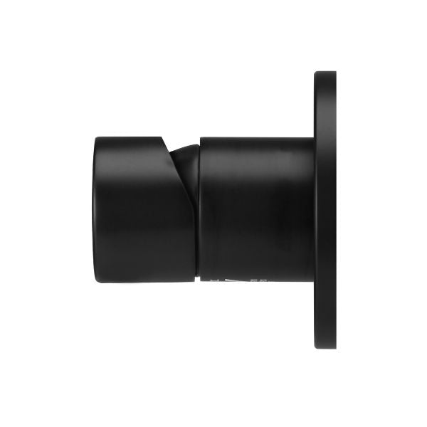 Meir Pinless Round Wall Mixer Matte Black - The Blue Space