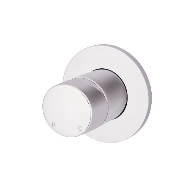 Meir Pinless Round Wall Mixer Chrome - The Blue Space