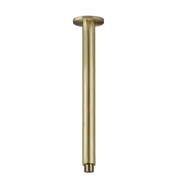 Meir Round Ceiling Shower Arm 300mm Tiger Bronze - The Blue Space
