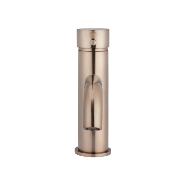 Meir Round Champagne Basin Mixer with Curved Spout | The Blue Space