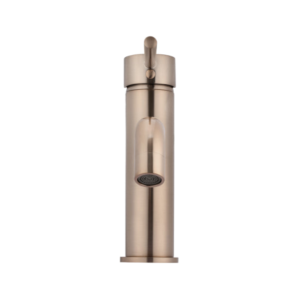 Meir Round Champagne Basin Mixer with Curved Spout | The Blue Space