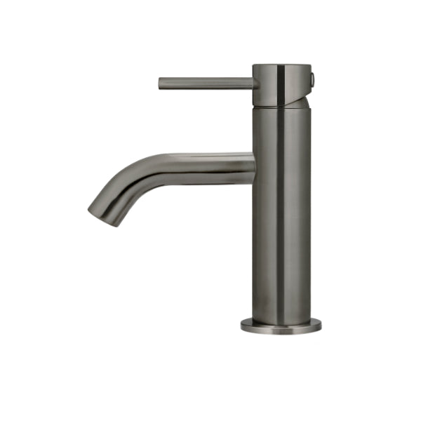 Meir Round Piccola Curved Basin Mixer Shadow - The Blue Space