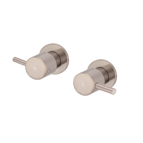Meir Round Quarter Turn Wall Top Assemblies Champagne | The Blue Space