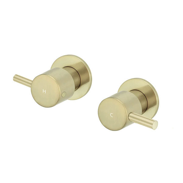 Meir Round Quarter Turn Wall Top Assembly Tap Tiger Bronze - The Blue Space