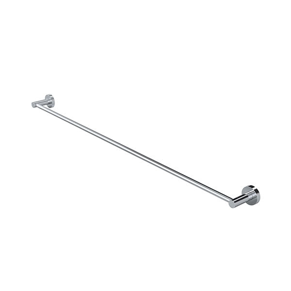 Meir Round Single Chrome Towel Rail 900mm - The Blue Space