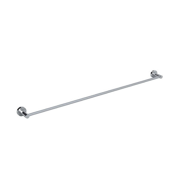 Meir Round Single Chrome Towel Rail 900mm - The Blue Space