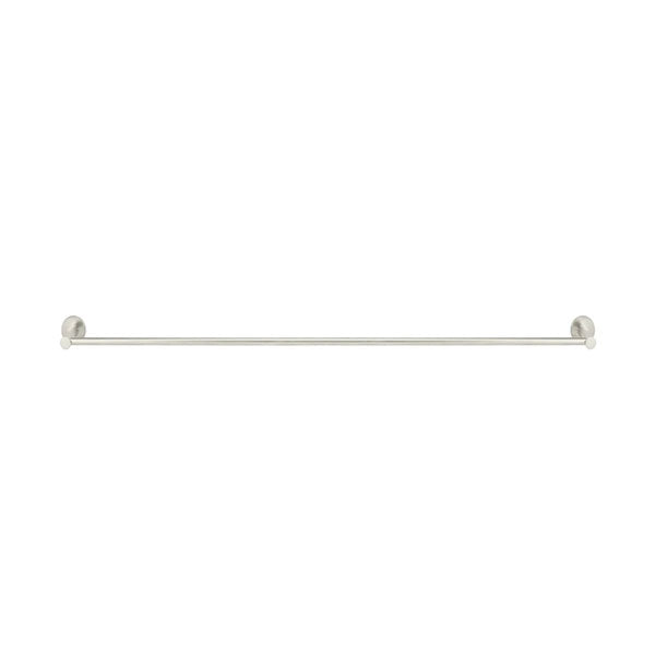 Meir Round Single Towel Rail Brushed Nickel 900mm - The Blue Space