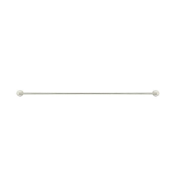 Meir Round Single Towel Rail Brushed Nickel 900mm - The Blue Space