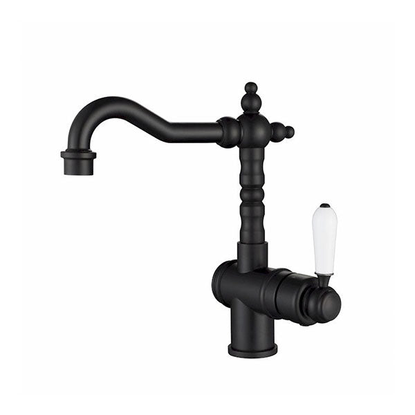 Modern National Bordeaux High Rise Basin Mixer Black - The Blue Space