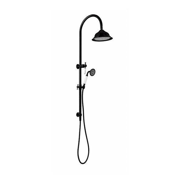Modern National Bordeaux Twin Shower System Black - Online at The Blue Space